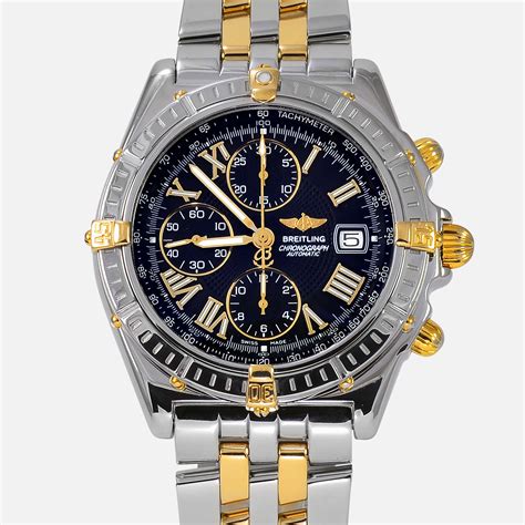 breitling crosswind stahl/gold neupreis|breitling b13055 chronograph.